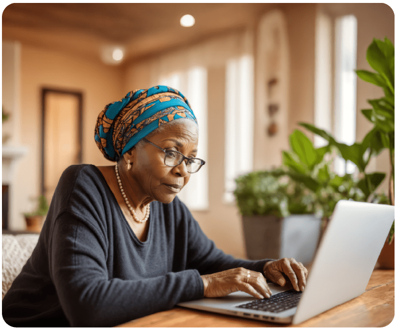 Constituent safely and securely managing property tax payments on the go from a bus stop.